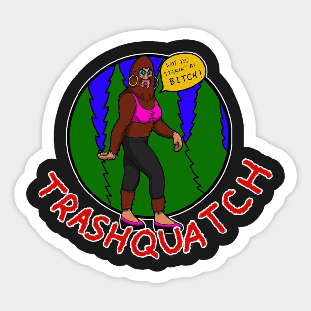 Trashquatch Sticker by yayzus